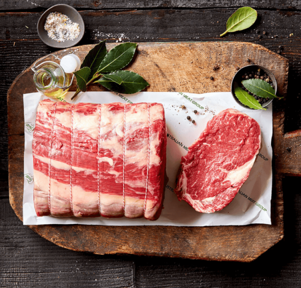 Scotch Fillet Whole (MS2+) - Grass Fed Beef - Southern Ranges marble score 2+ home delivery sydney